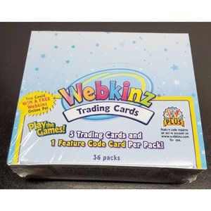 1 Box of Webkinz Trading Cards - New - Factory Sealed - 36 Packs